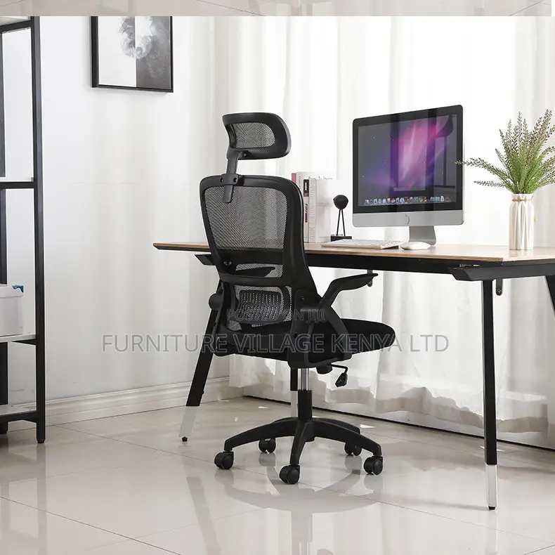 Black Ergonomic High-Back Adjustable Home Seat