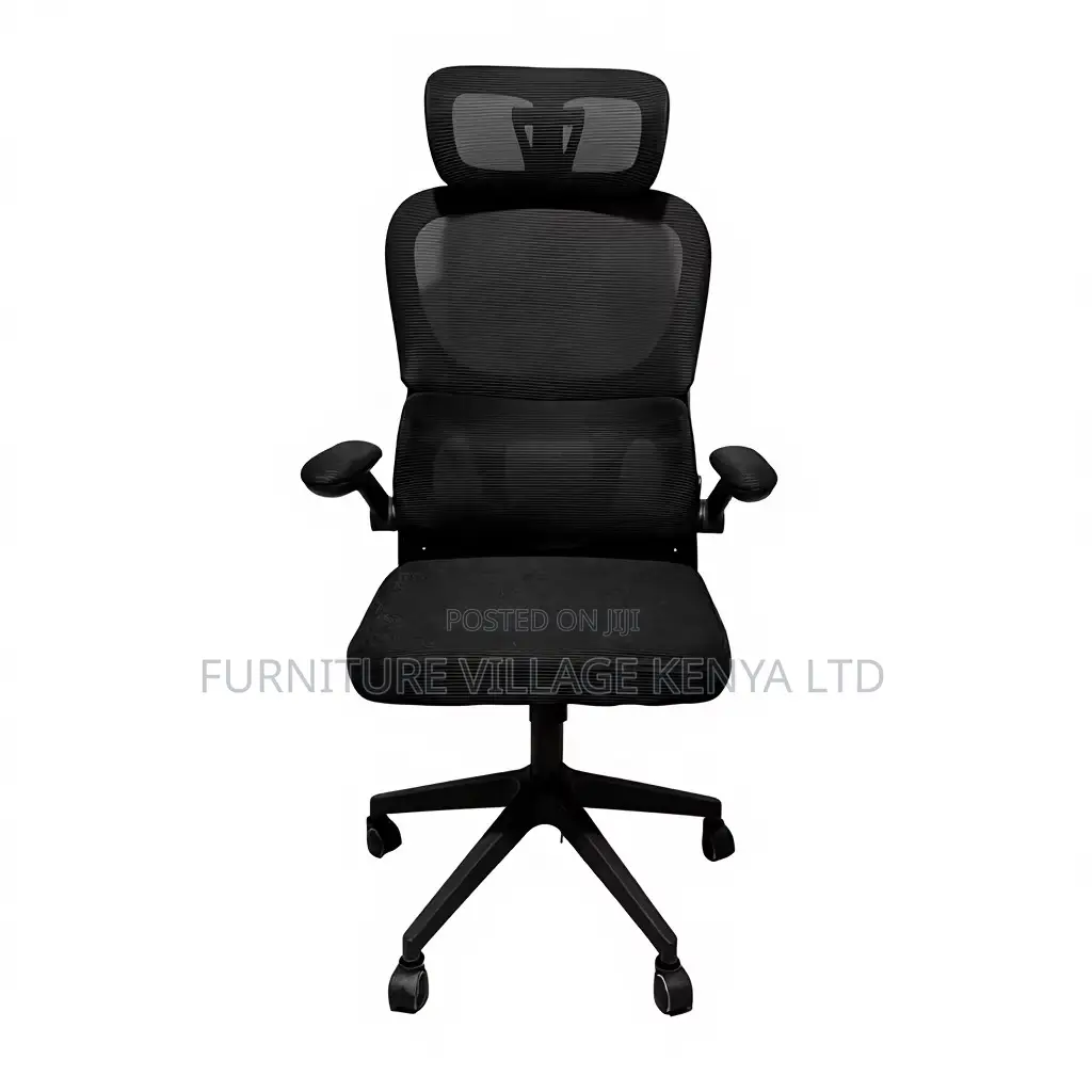 Black Ergonomic High-Back Adjustable Home Seat