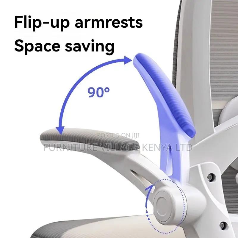 Black Ergonomic High-Back Adjustable Home Seat