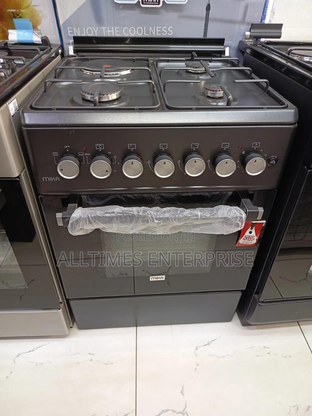 Mika 60x60cm Standing Cooker 3gas 1electric Rapid Hotplate