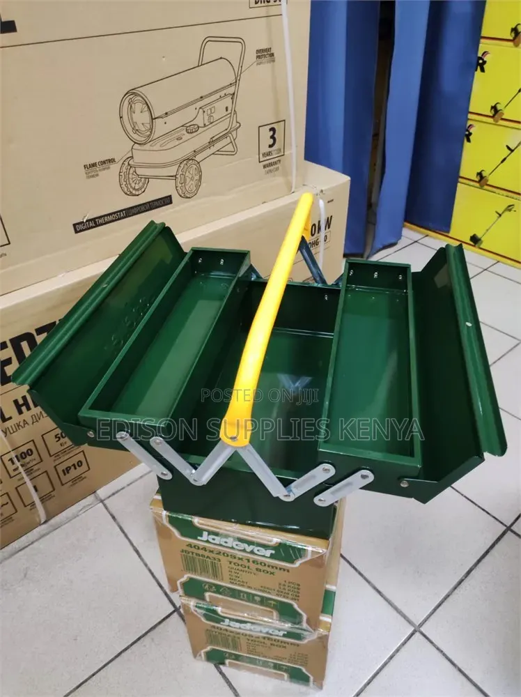 Tool Box Metallic Jadever Toolbox Cantilever Metal Layers Heavy Duty