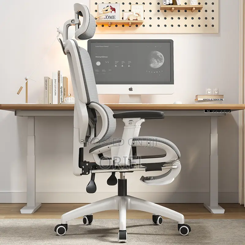 Modern Office Chair : White Executive Orthopedic Office Chair