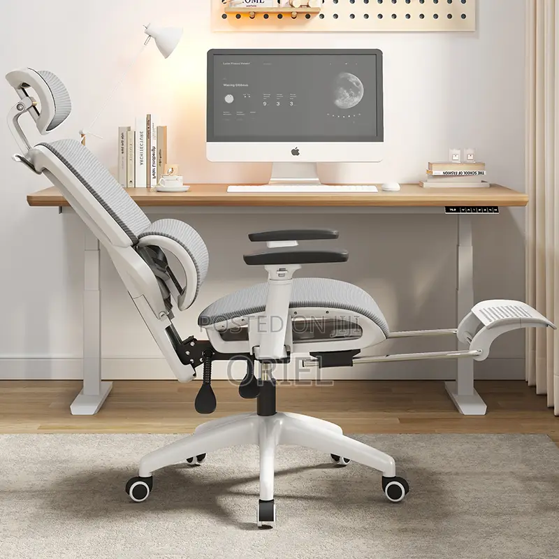Modern Office Chair : White Executive Orthopedic Office Chair