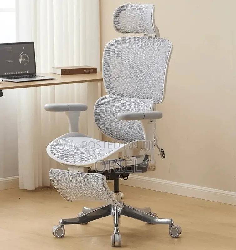 Modern Office Chair : White Executive Orthopedic Office Chair