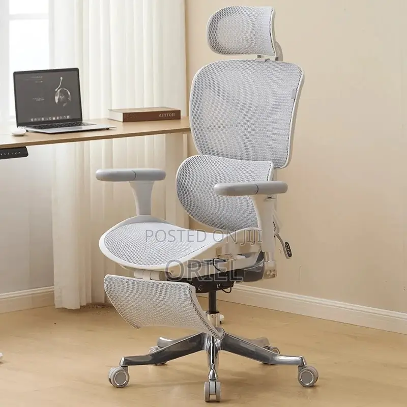 Modern Office Chair : White Executive Orthopedic Office Chair