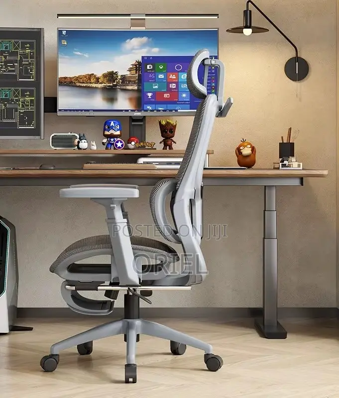 Modern Office Chair : White Executive Orthopedic Office Chair