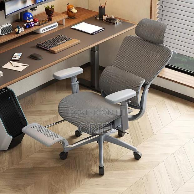Modern Office Chair : White Executive Orthopedic Office Chair - thumbnail 20