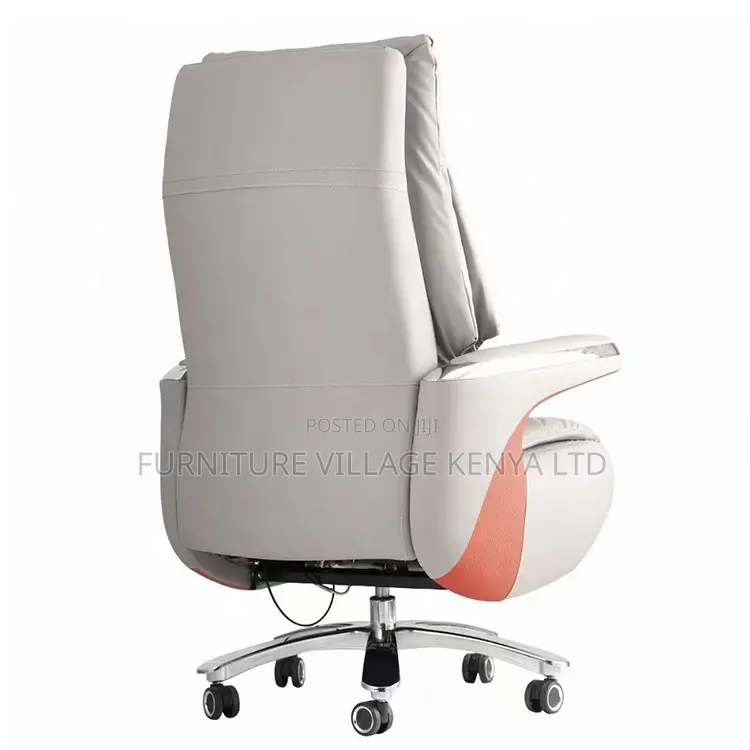 Reclining Ergonomic Office Leather Seat-Adjustable