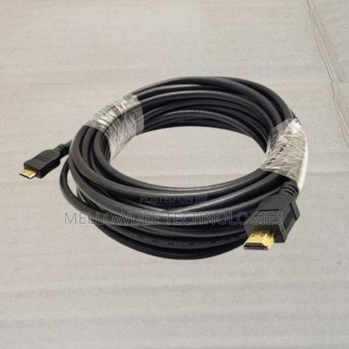 10 Meters Rubber Coated Black Hdmi Cable