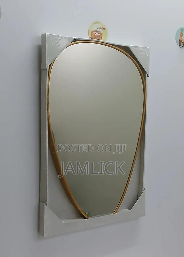 Decorative Oval Shaped Mirror - Bz - thumbnail 3