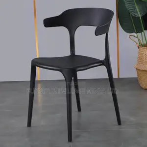 Armless Plastic Home Office Garden Chair