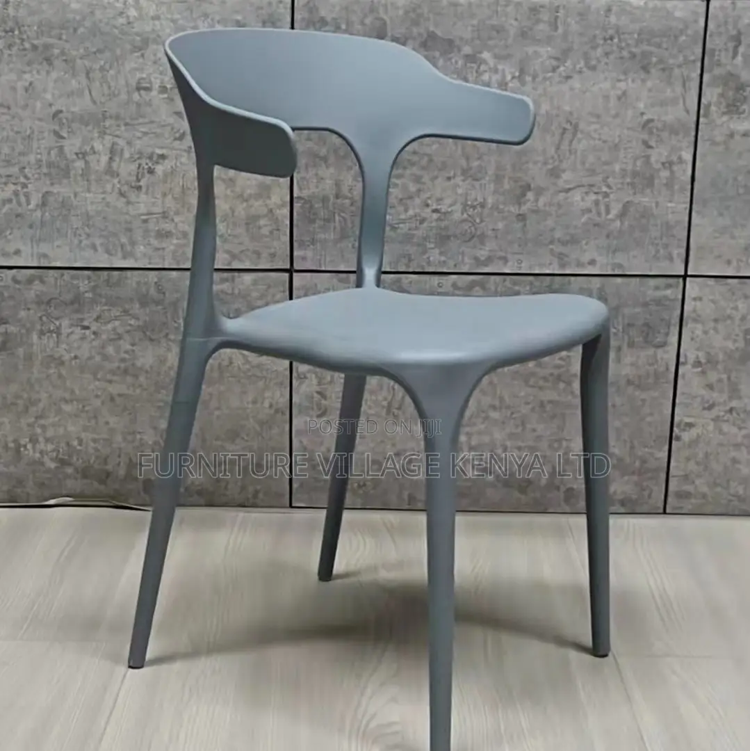 Armless Plastic Home Office Garden Chair