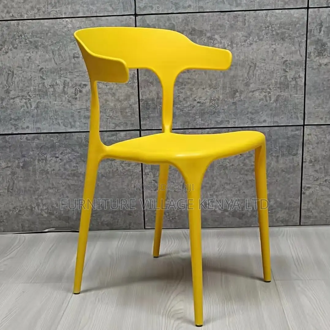 Armless Plastic Home Office Garden Chair