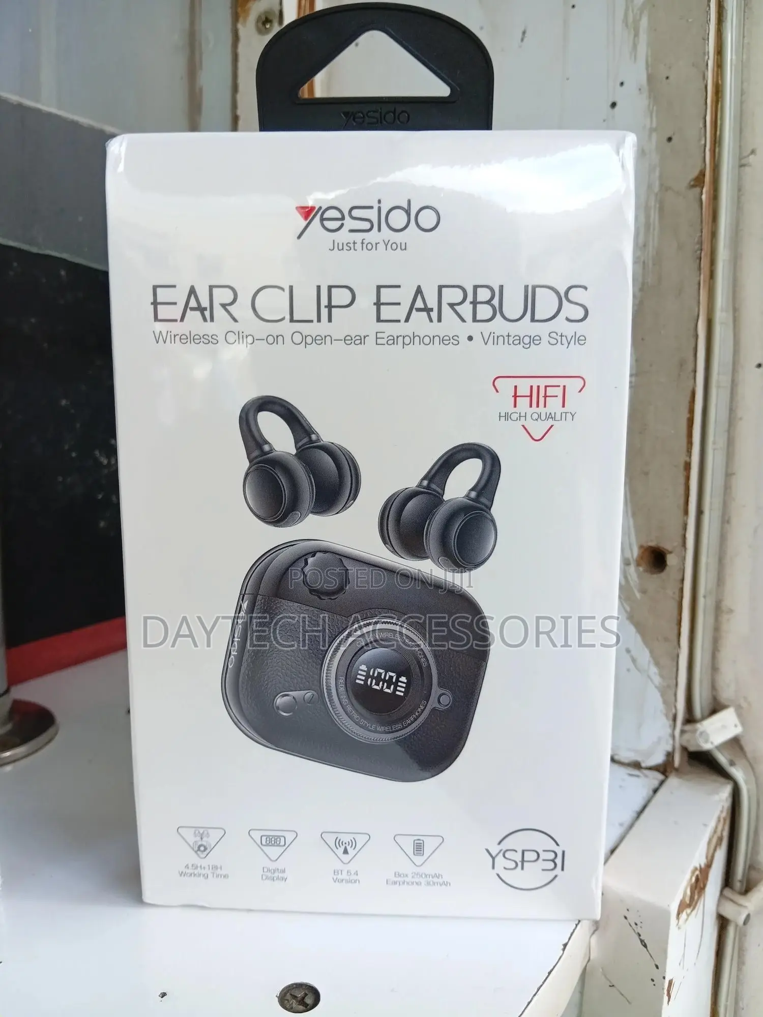 Yesido Ysp31 Clip-on Open Ear Ows Wireless Bluetooth Earphones(Black)
