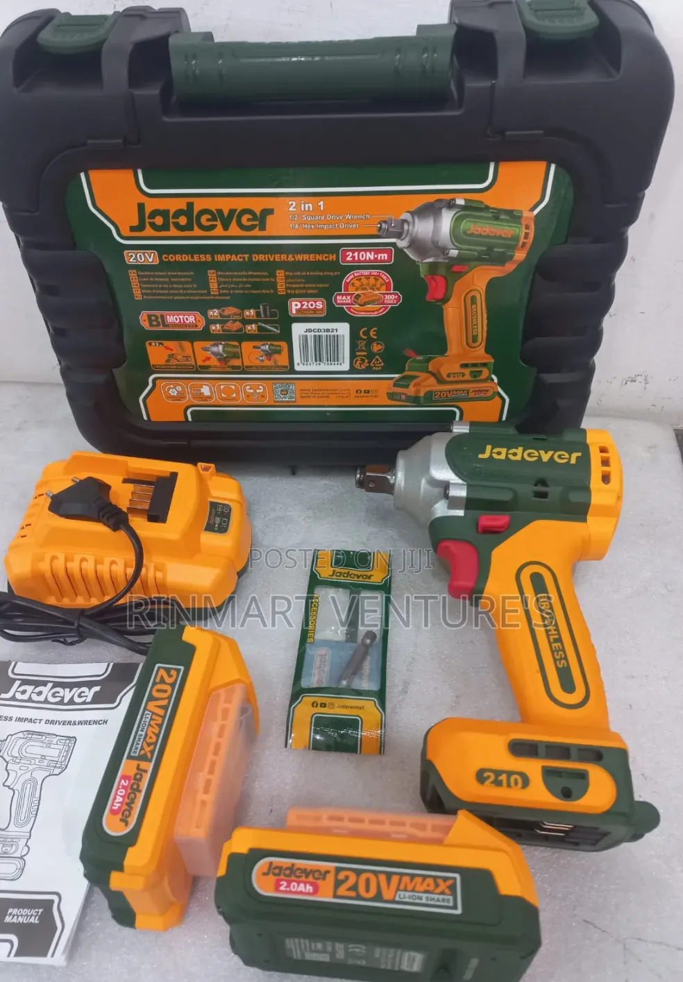 New Jadever 2 in 1 Cordless Impact Driver and Wrench