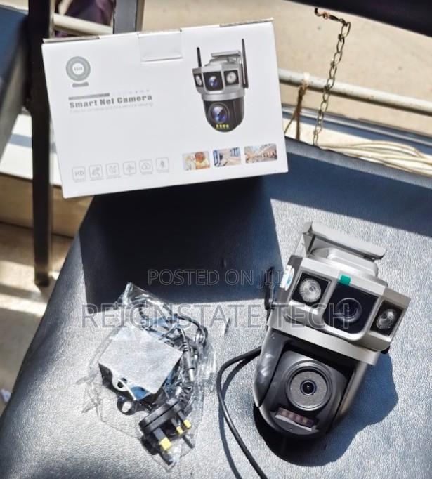 Dual Lens Ac Powered Camera With Motion Sensor Detection - main view