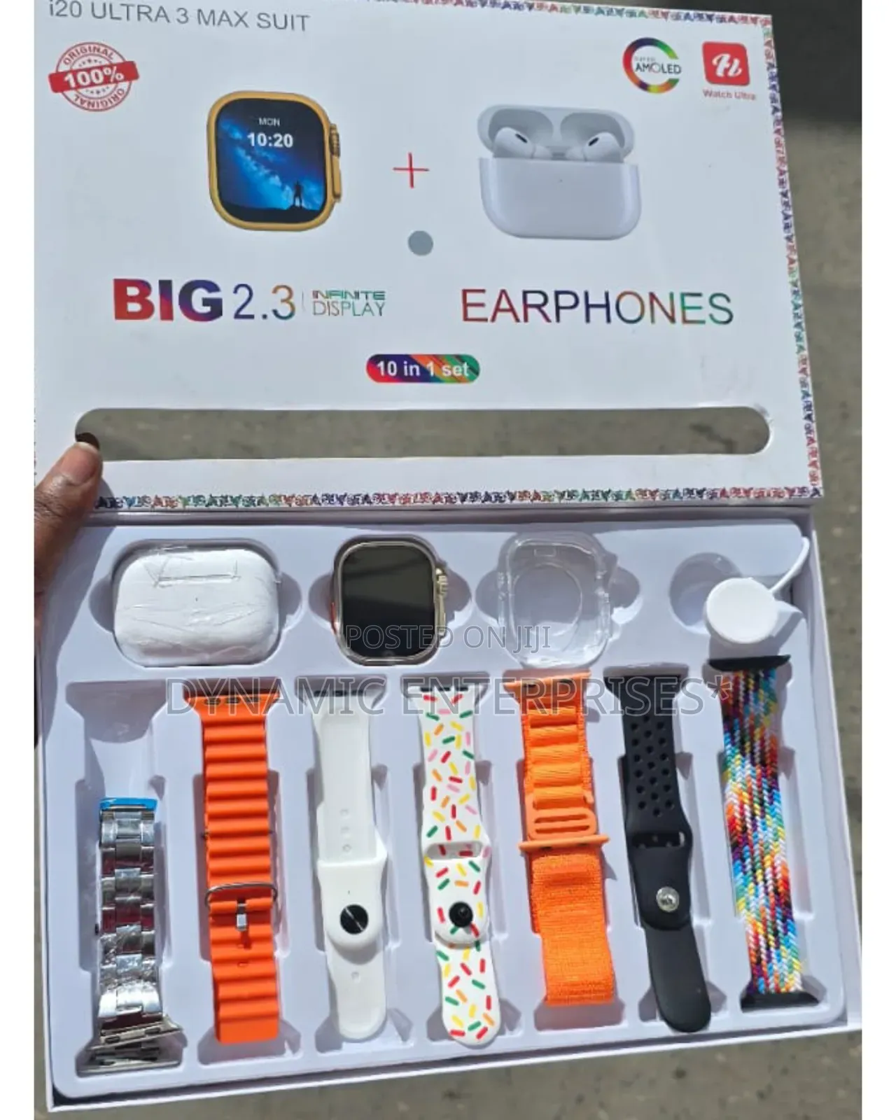 Smartwatch Watch I20 Ultra 
With Earpods and 7+1straps