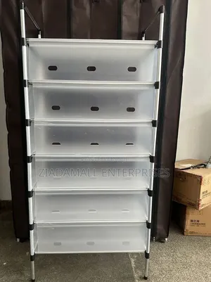 Shoe Rack,Modern 7-Tier Dustproof Shoe Organizer With Protective Cover