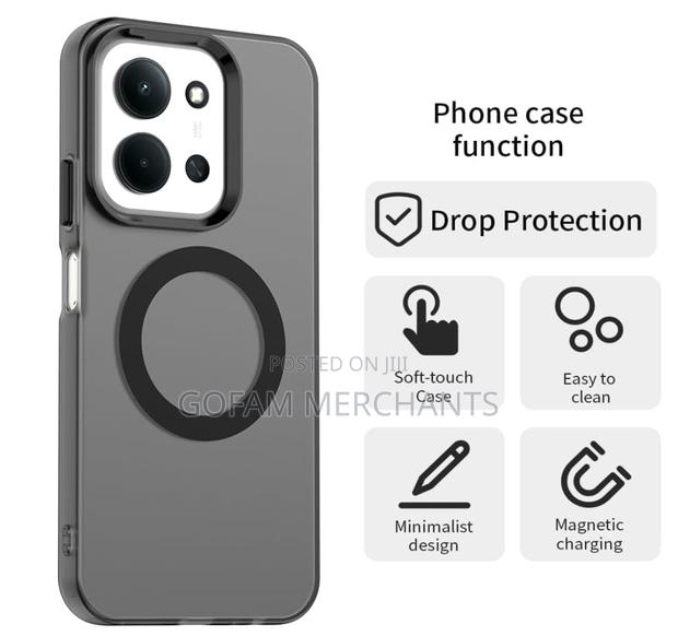 Magnetic Phone Case for Redmi 15c - Shockproof,Wireless Charging - thumbnail 2