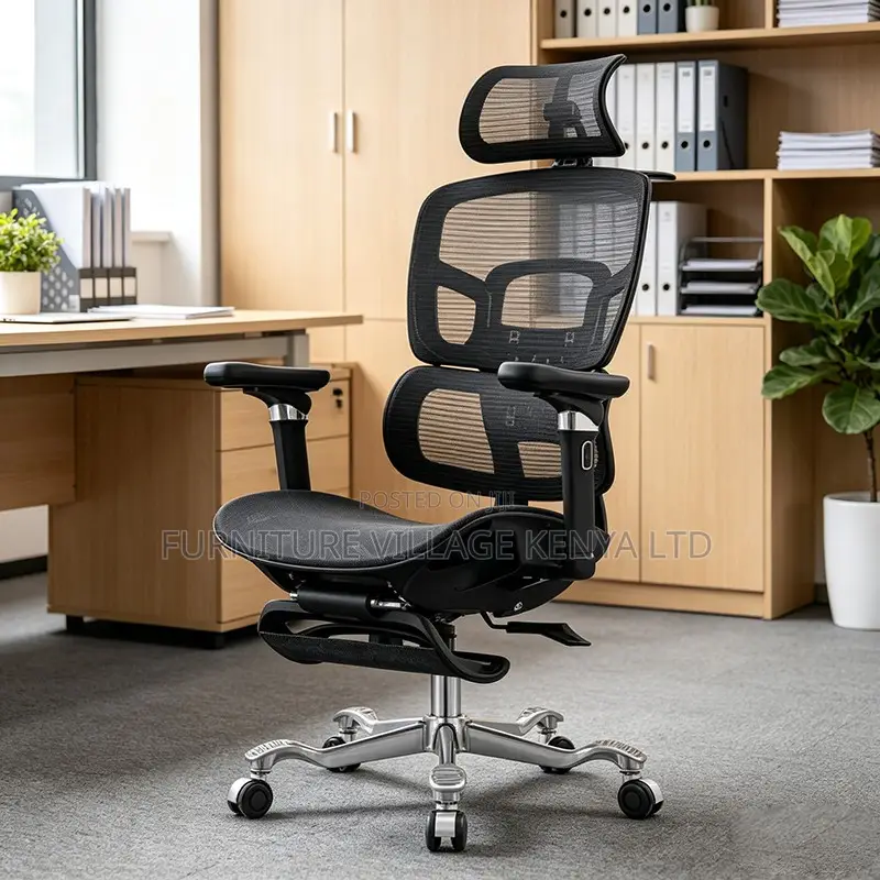 Full Mesh Ergonomic Executive Seat With Footrest