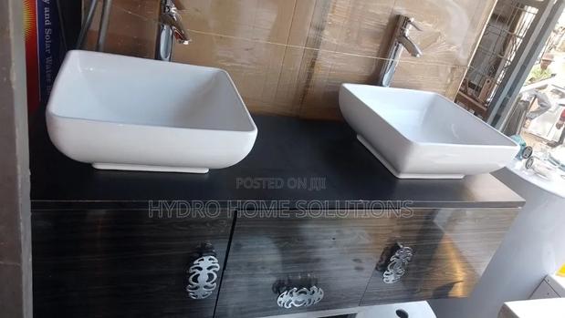 Modern Double Vanity Bathroom Set - thumbnail 2