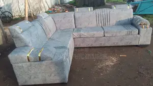 Brown L Sofa Seat