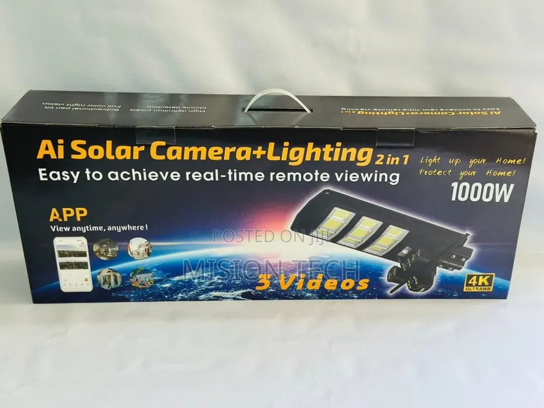 Ai Solar Camera 2in1 4g Simcard 1000wats 
