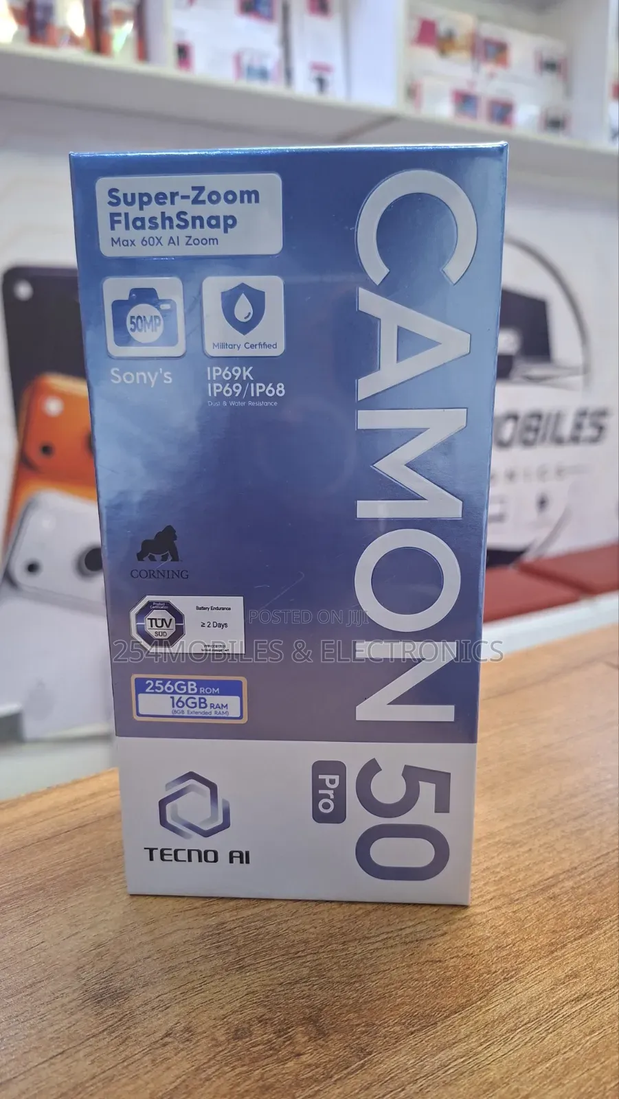 New Tecno Camon 50 Pro 256 GB Black