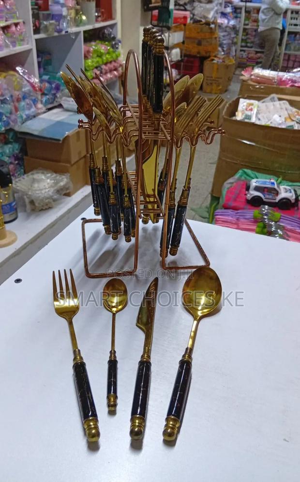 Gold Spoon Set - main view
