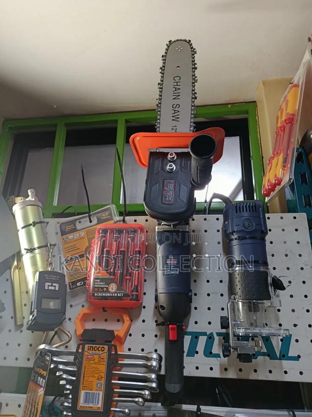4.5" Angle Grinder With Chainsaw Converter - thumbnail 2