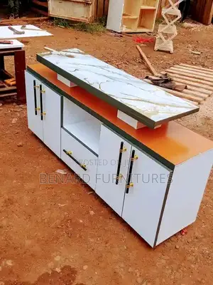 White/ Brown Tv Stand