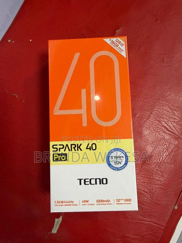 New Tecno Spark 40 Pro 128 GB Black