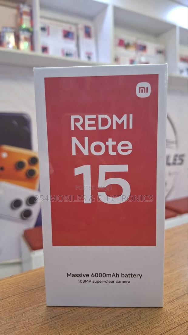 New Xiaomi Redmi Note 15 256 GB Black