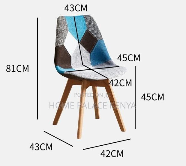 Dining Chair: Retro Patchwork Dining Chair Tulip Design - thumbnail 2