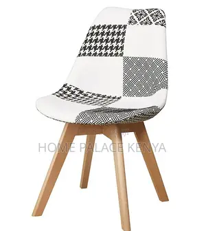 Dining Chair: Retro Patchwork Dining Chair Tulip Design