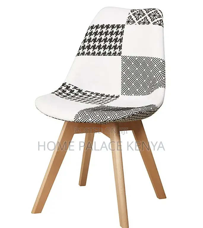 Dining Chair: Retro Patchwork Dining Chair Tulip Design