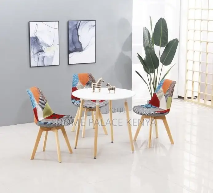 Dining Chair: Retro Patchwork Dining Chair Tulip Design