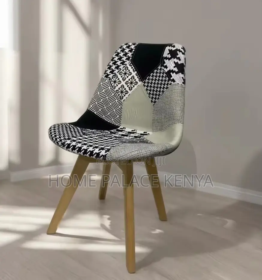Dining Chair: Retro Patchwork Dining Chair Tulip Design