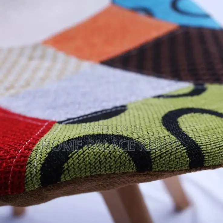 Dining Chair: Retro Patchwork Dining Chair Tulip Design