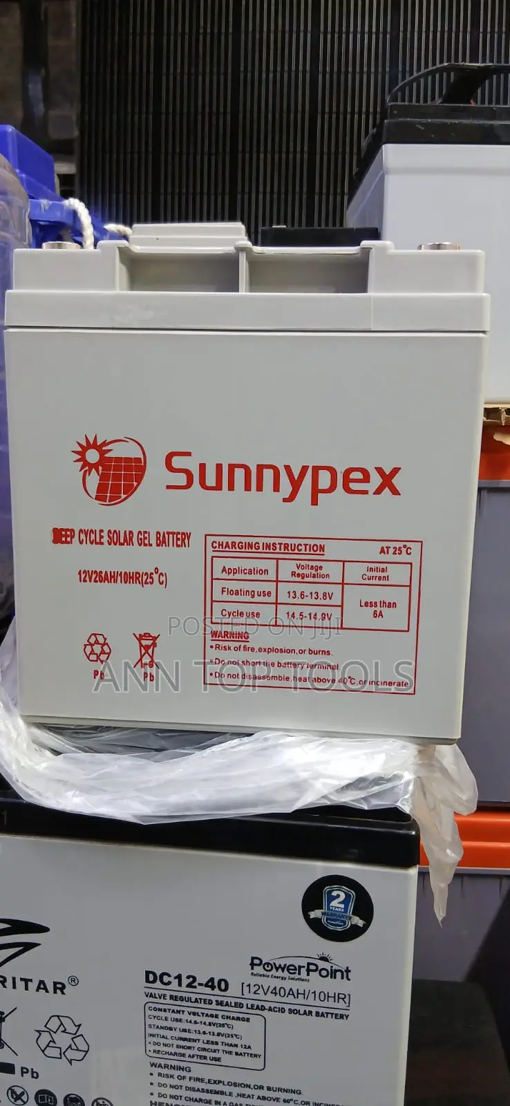 26 Ah Sunnypex Battery