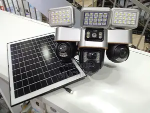 4g Triple Lens 4g Solar Floodlight PTZ Outdoor Camera