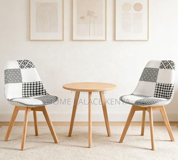 Dining Chair: Retro Patchwork Dining Chair Tulip Design - thumbnail 15