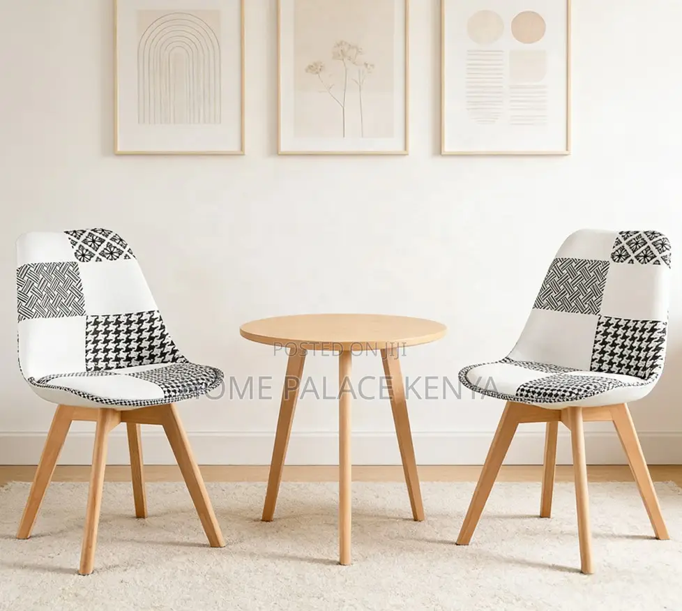 Dining Chair: Retro Patchwork Dining Chair Tulip Design