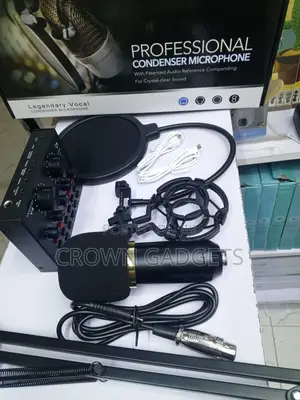 Bm-800 Microphone V8 Sound Card Studio Podcast Kit Bundle