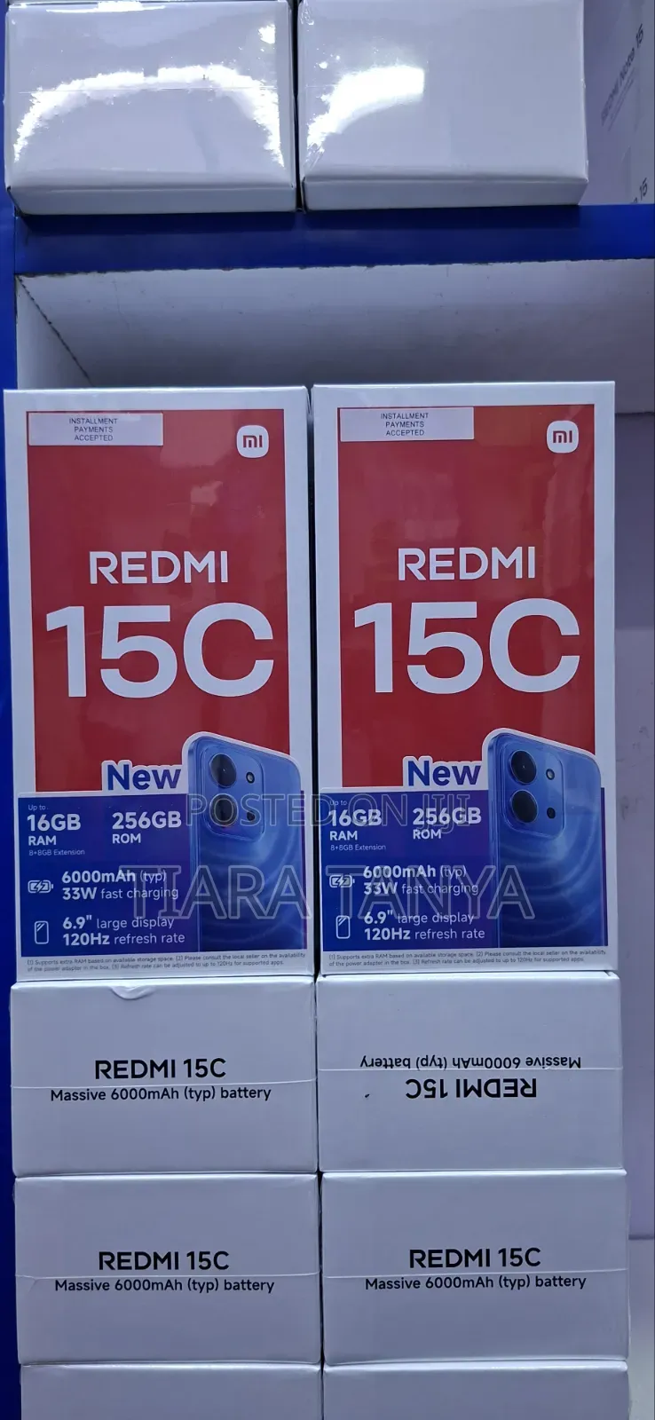 New Xiaomi Redmi 15C 4G 256 GB Black