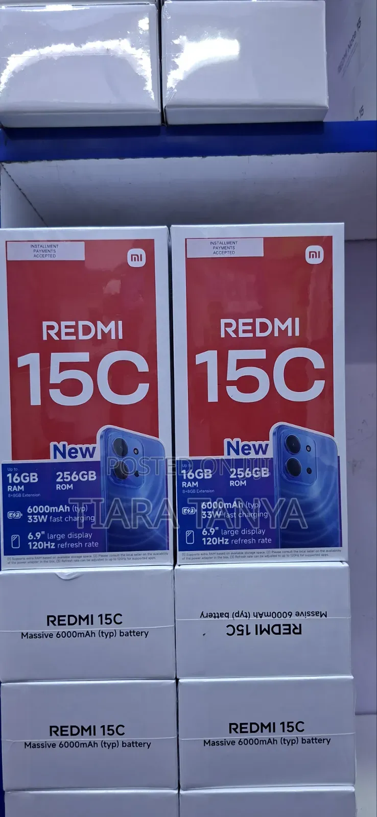 New Xiaomi Redmi 15C 4G 256 GB Black