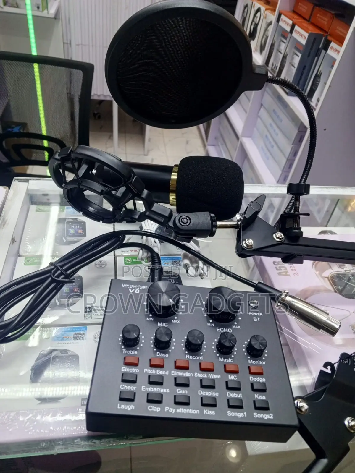 Professional Bm-800 Condenser Mic V8 Streaming Setup Kit