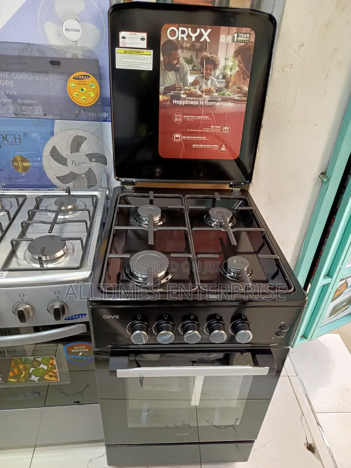 Oryx 50cm by 60cm 4gas Burner