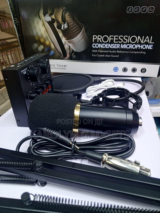 Bm-800 Studio Microphone Bundle With Live Sound Card V8