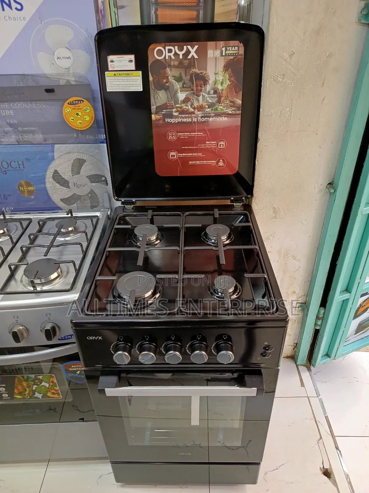 Oryx 50cm by 60cm Standing Cooker Full Gas